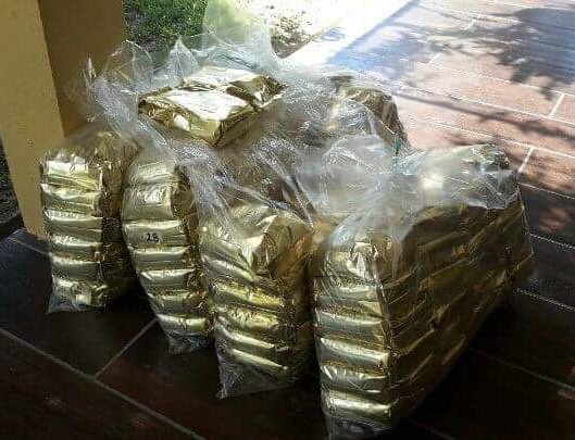 Some packets of the rich, organic coffee produced in the last year at the Carmelite Finca in El Salvador.