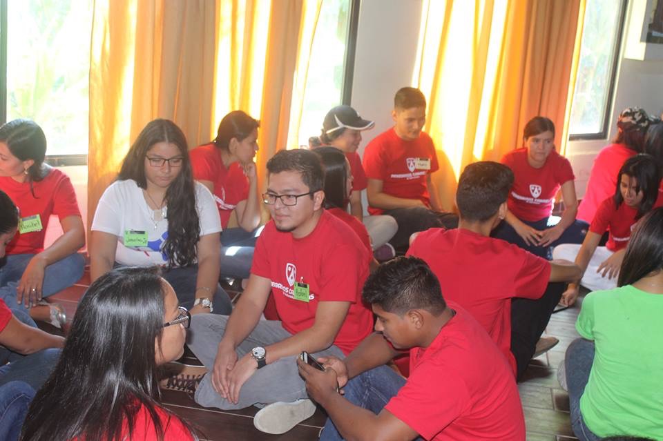 Small group discussion during the day of preparation for the 2019 World Youth Day.